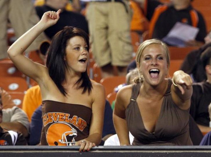 Cleveland Browns fans in the stands